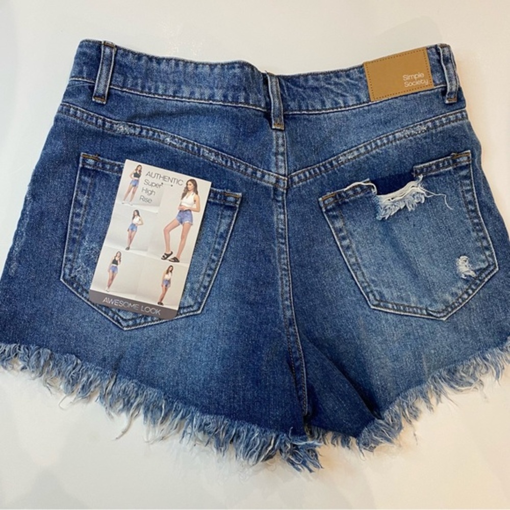 Denim ripped Jean shorts new with tags